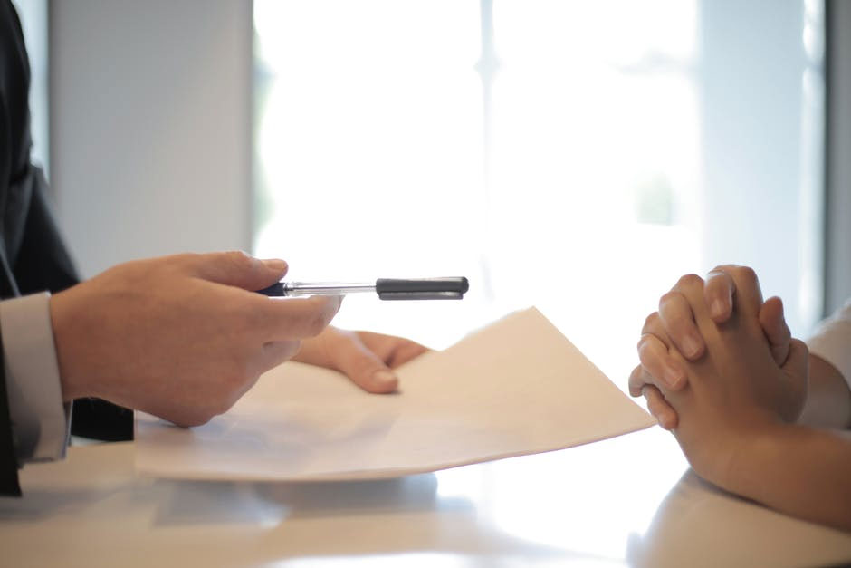 Signing a contract
