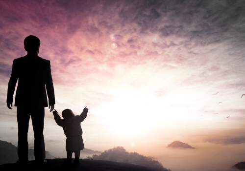 father and child