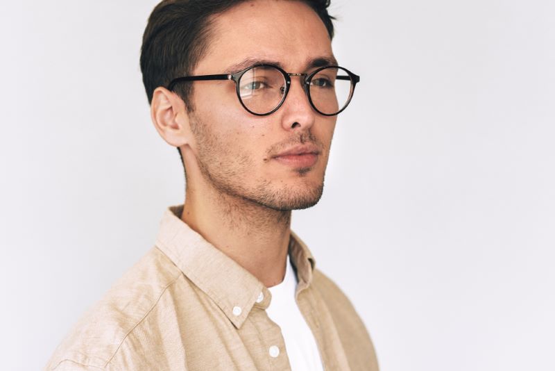 serious looking young man
